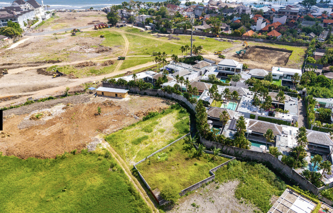 Land plan and screening context